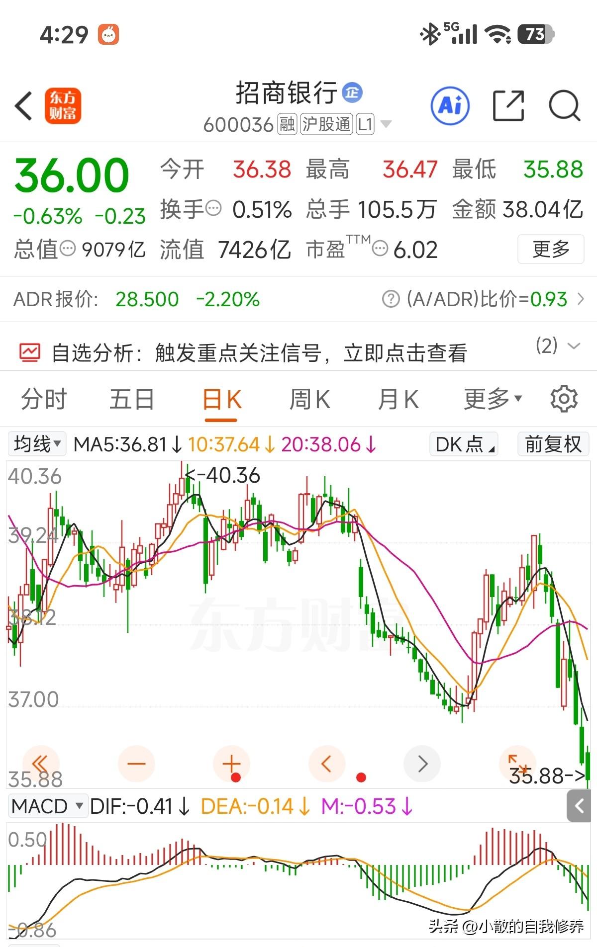 一天一个新低，市净率到0.8倍了，历史上最低市净率记得还是23年年底时候0.77