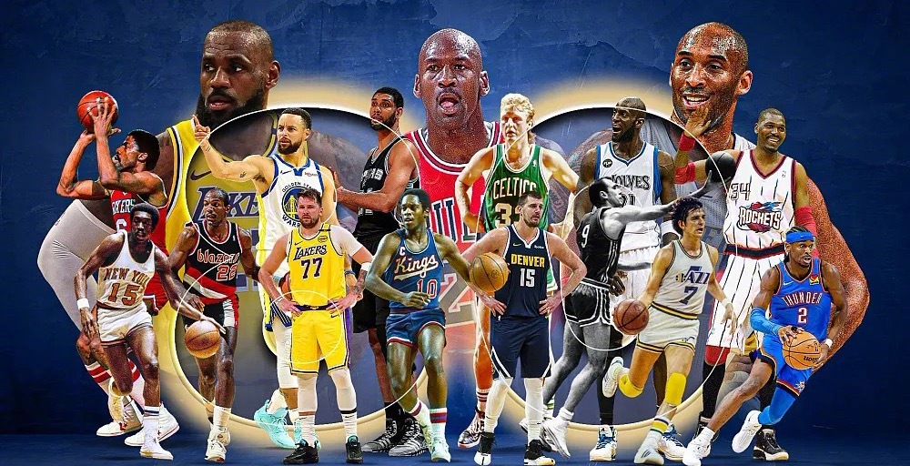 美媒HoopsHype（非官方）组织内部投票，出炉NBA历史80大球星榜单。榜单