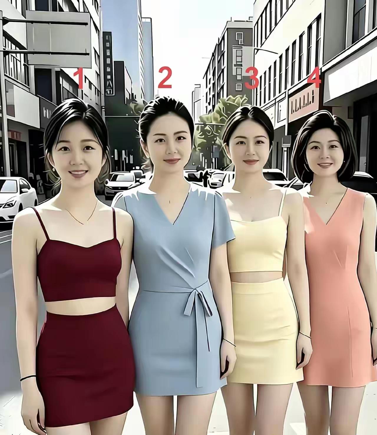 不要紧盯4号不放，其余三位一样保你们满意！
其实男女之间的缘分，
不是你选中那位