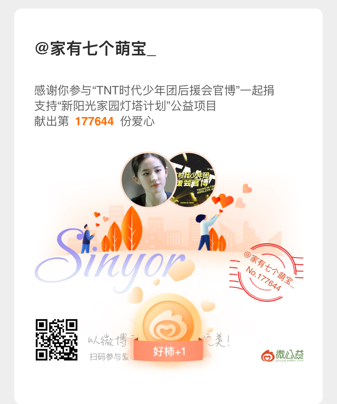 我已捐款 