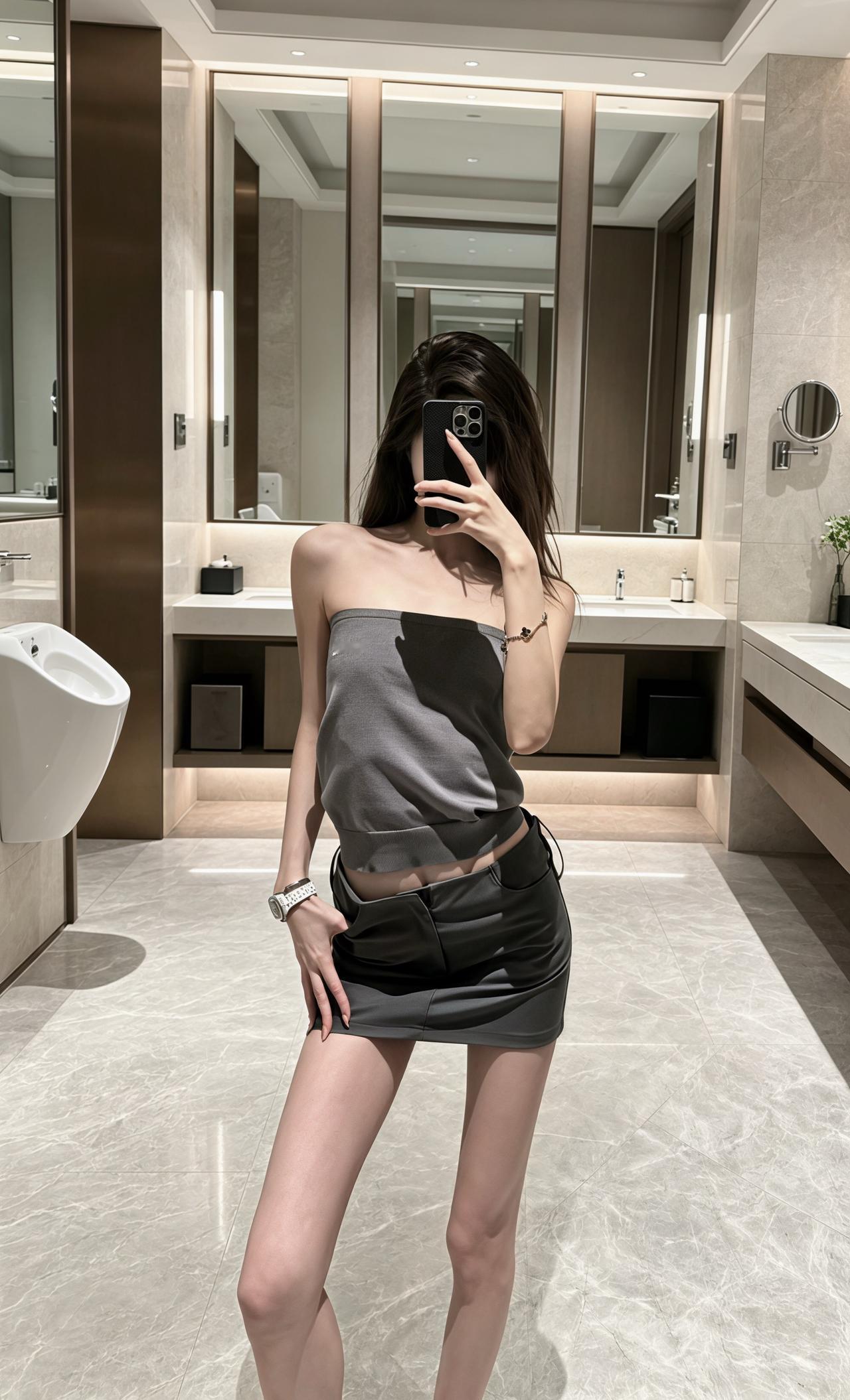 露肩修身显瘦包臀连衣裙