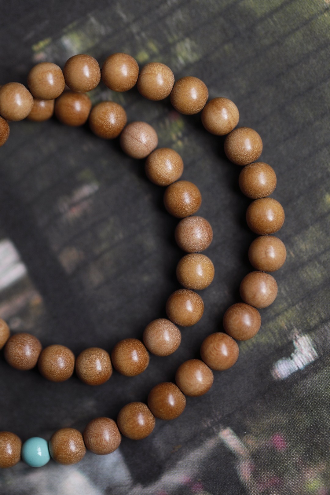 老山檀香 原创【晴雪】6mm 50颗纯正老山檀香，香韵醇厚，气质优雅；手感细腻润