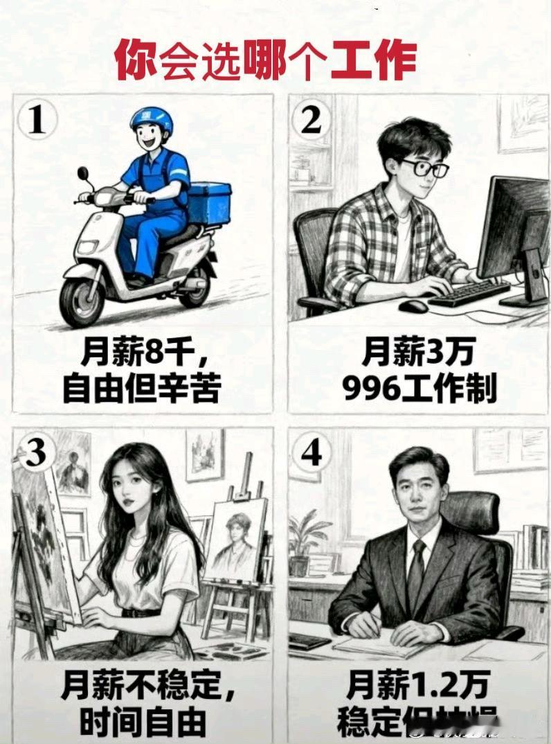 你选择哪份工作？