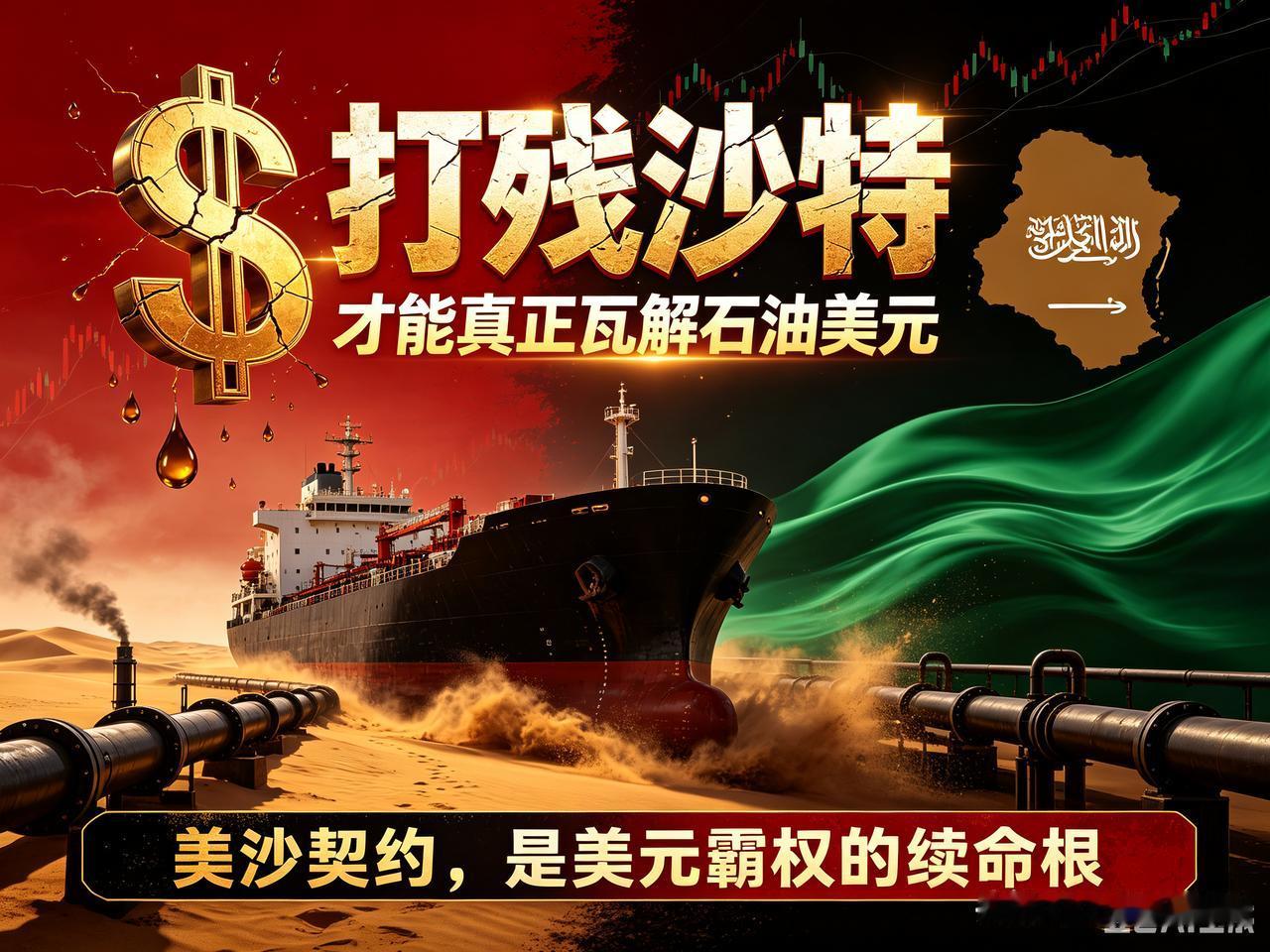 《打残沙特，才能真正瓦解石油美元》🔥深度好文持续出圈
 
水镜先生这篇地缘深度