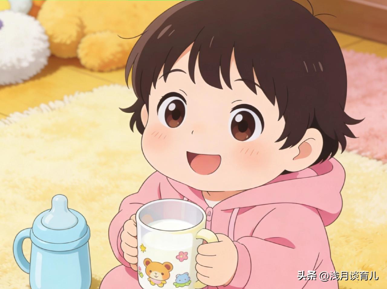 很多家长觉得：牛奶营养好，娃爱喝就多喝点，甚至当水喝也没事？
大错特错！❌
 