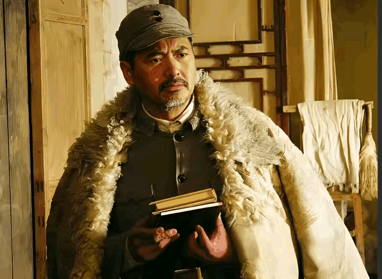 这是周润发在电影《黄石的孩子》的剧照，有人吐槽周润发不适合扮演八路军。
认为他毫