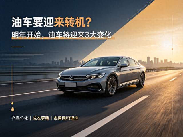 油车要迎来转机？如果无意外的话，明年开始，油车将迎来3大变化