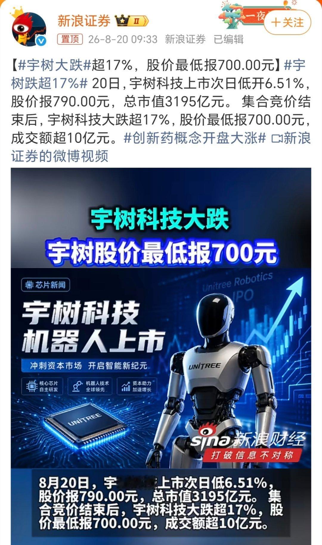 宇树大跌上市首日炒情绪，第二天资金就开始理性算账。一部分中签的黄牛、打新的资金，