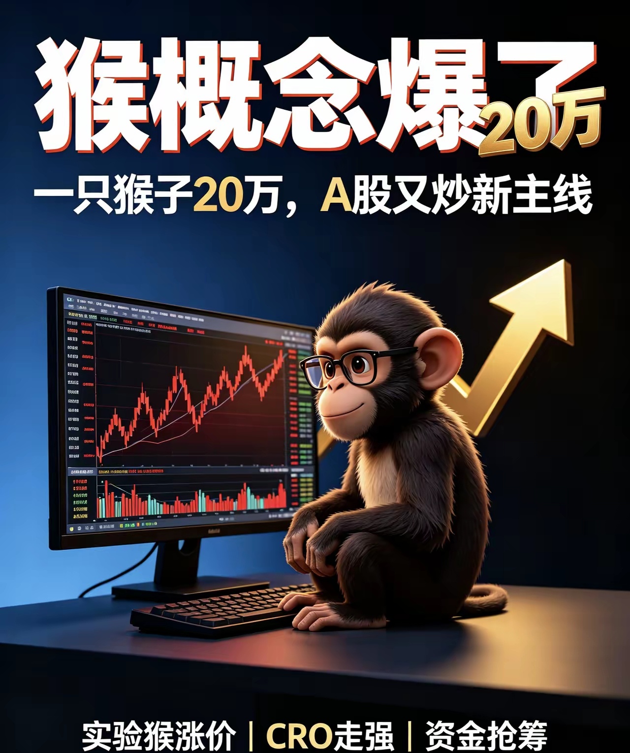 A股奇葩千千万！今天全场主线居然是“囤猴”。A股题材永远不缺新鲜感，今天彻底被“