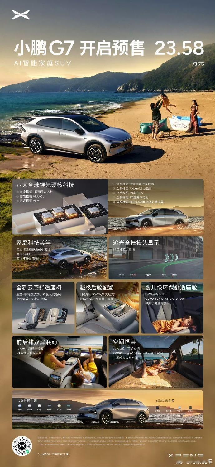 科技wo开开超话 小鹏汽车 23.58万预售的小鹏G7，凭什么说超值？  这个价
