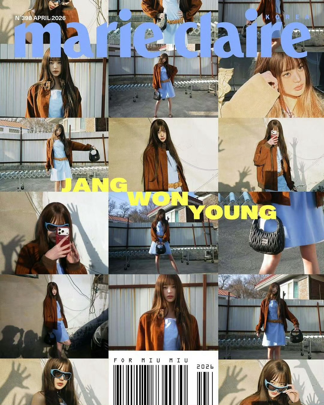 张元英 x MiuMiuMarie Claire Korea April 202