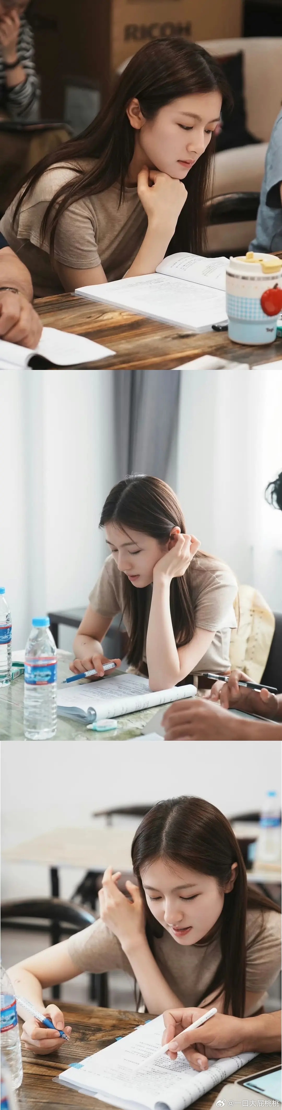 女演员剧本围读时刻✍🏻 