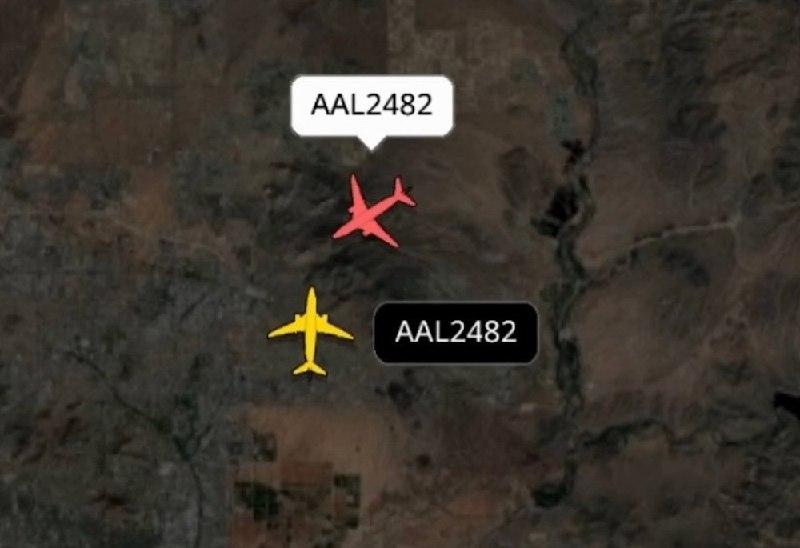 两架美国航空公司的喷气式飞机使用了完全相同的呼号，最终出现在同一个空中交通管制频