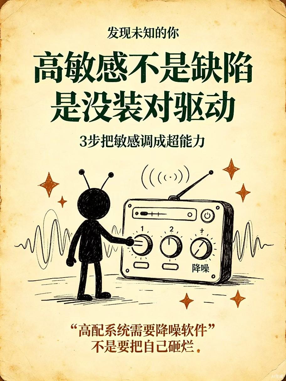上一条聊了高敏感人的5个隐藏天赋，很多人可能会想说："可是我真的好累，每天信息过
