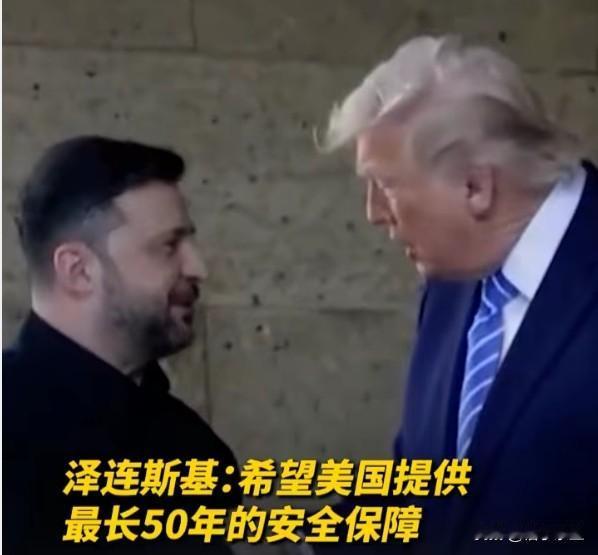 泽连斯基表示已收到美国15年安全保障提案，但希望延长至30-50年。这种"狮子大