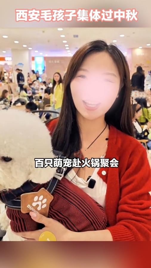 别样中秋，毛孩子也过节。
 
9月25日，陕西西安举办宠友火锅节，上百名铲屎官带