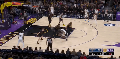 艾顿吃T了 今天裁判吹了多少个了？鹈鹕vs湖人