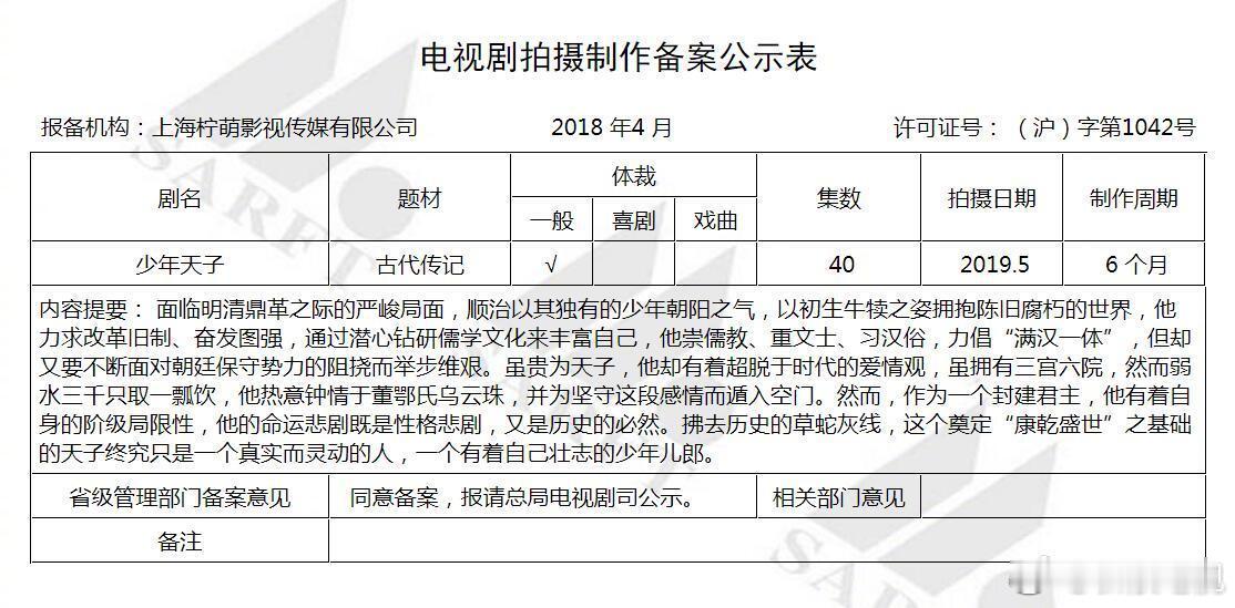 长剧翻拍经典柠萌新丽这两部都遥遥无期了柠萌→少年天子，新丽→李卫当官 ​​​