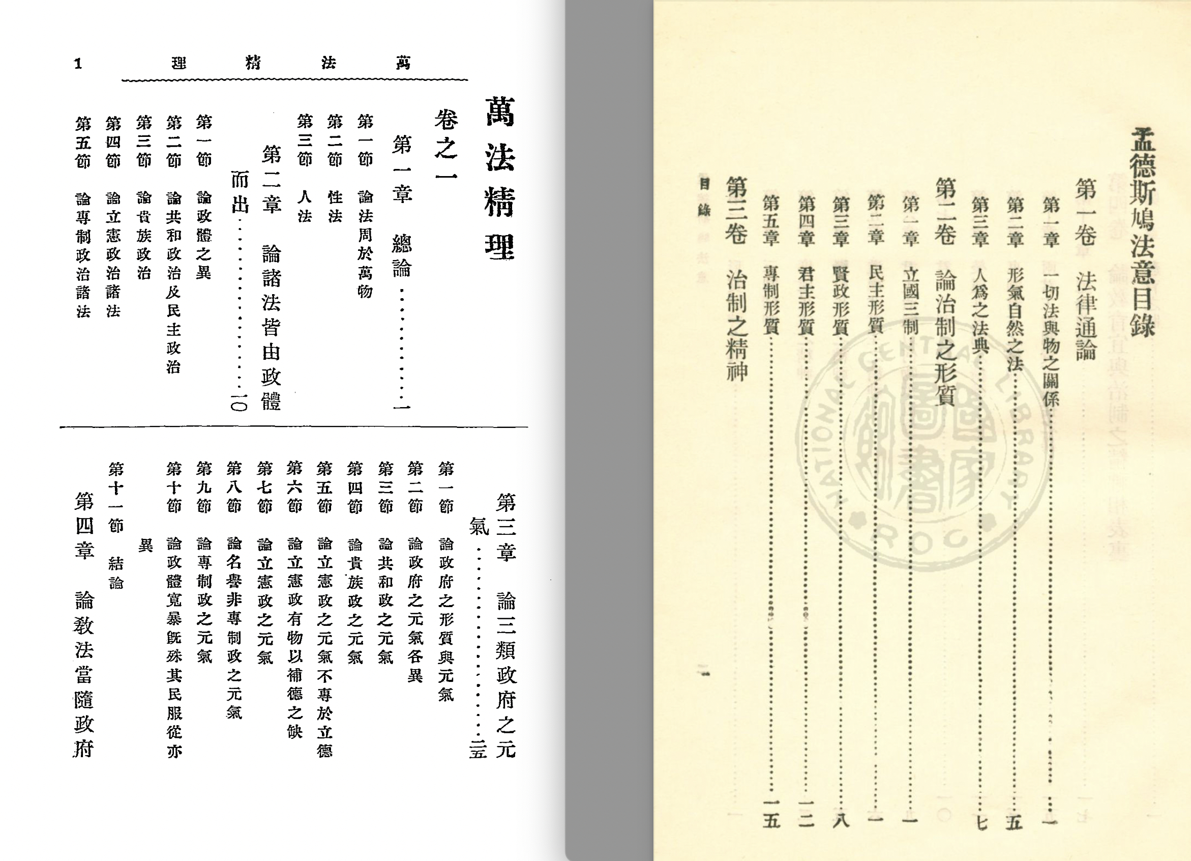 对比了一下「万法精理」和「法意」感觉万法精理很可能是当时一门课程的讲义，而法意则