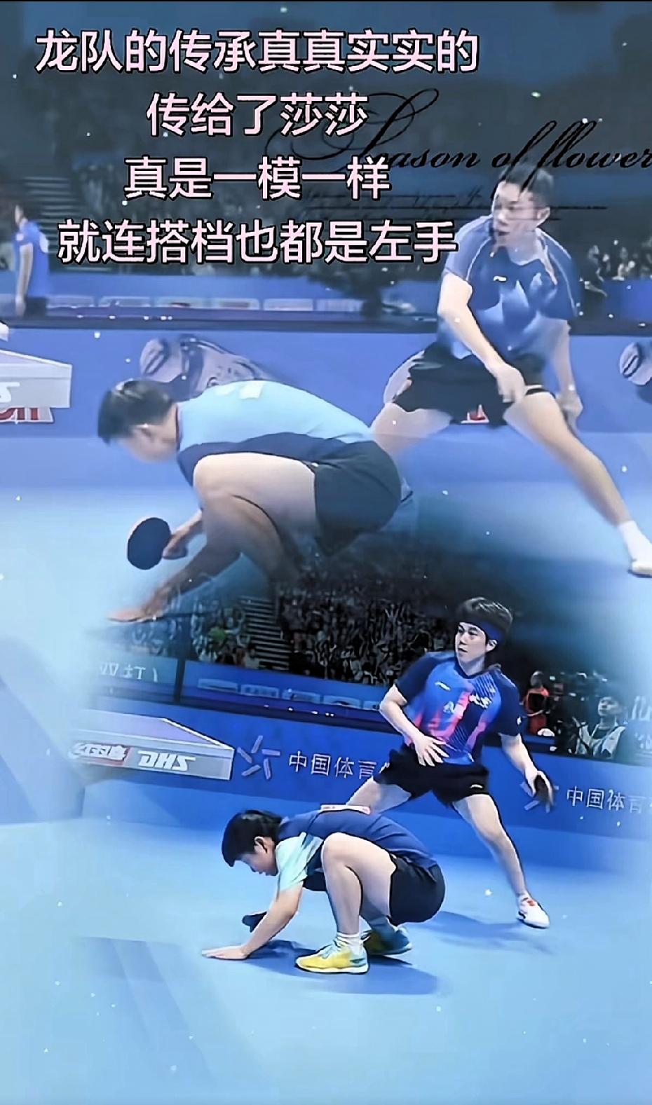 万万没想到，全锦赛再一次印证了，龙队的传承在女队！这张图，不能说一样，简直是一模