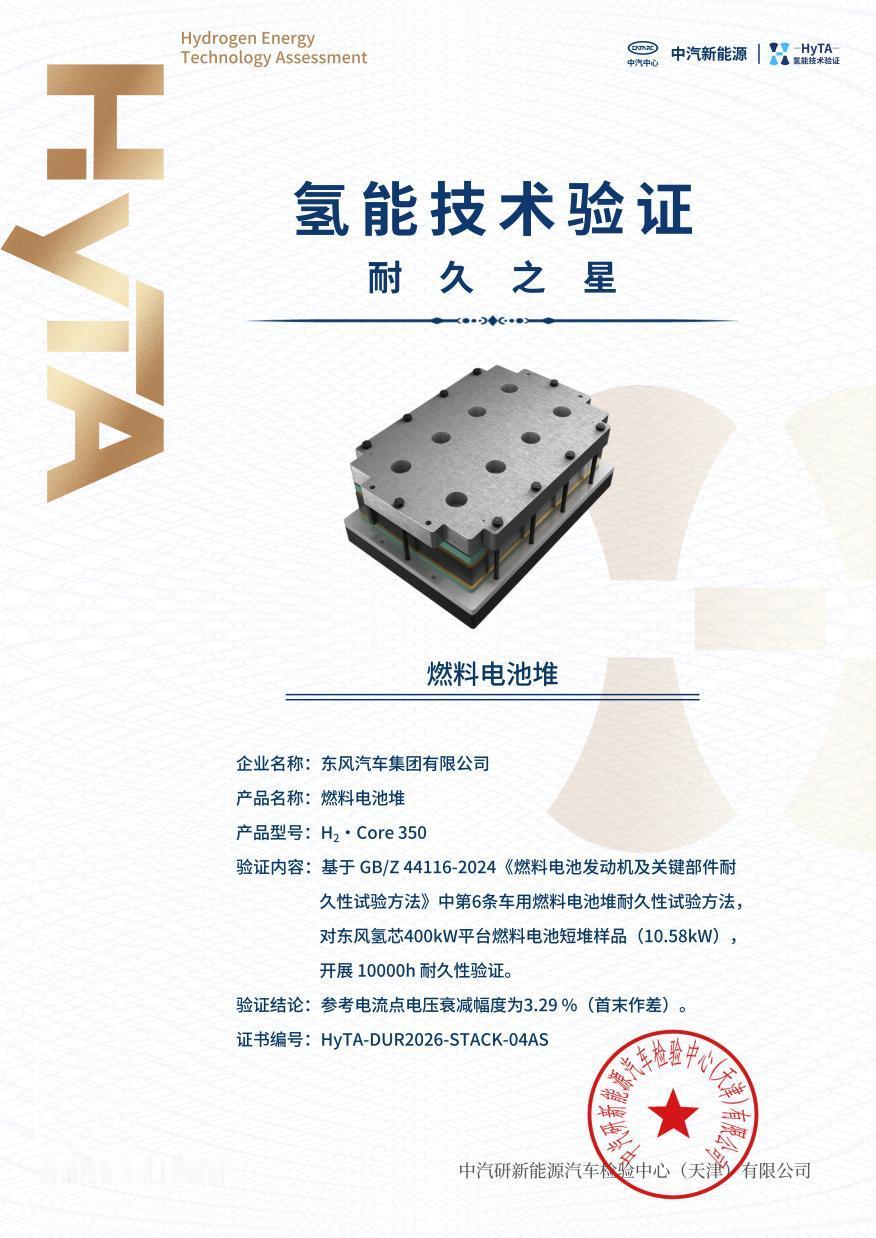 10000小时耐久验证创行业纪录 东风汽车开启氢能商用车规模化新时代！
5月20