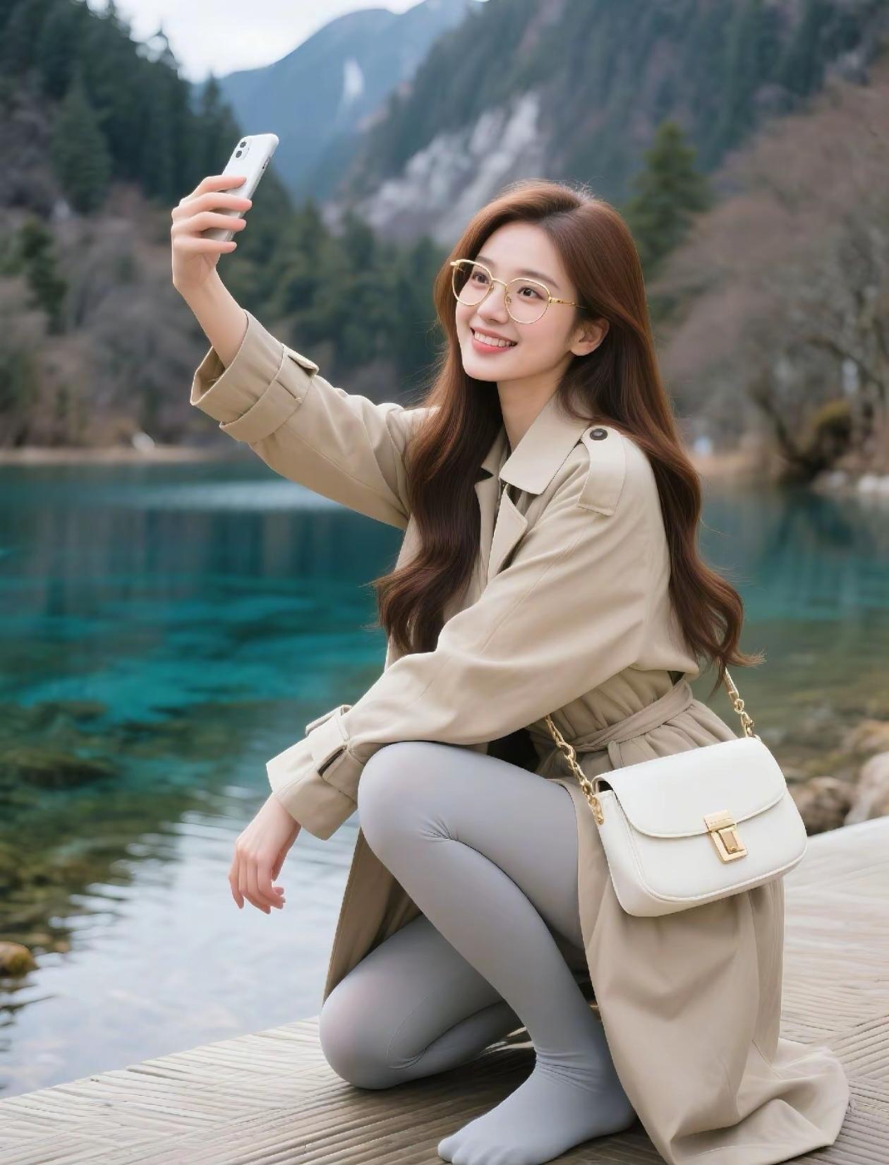 在山间湖畔，捕捉美好瞬间，元气满满的一天从这里开始！🌿📸