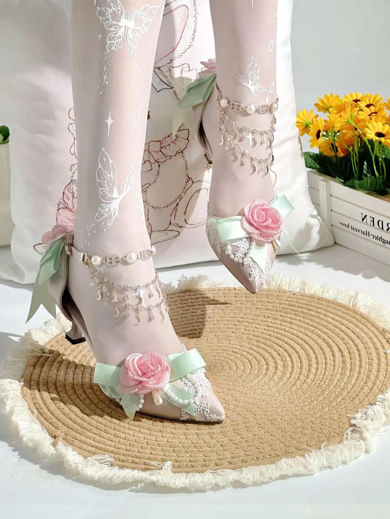 对你的爱就像这束花下情书lo鞋 lo鞋安利 仙女鞋 公主鞋