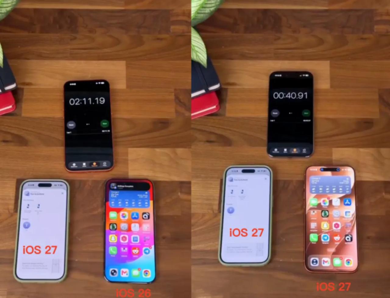 iOS 27 的 AirDrop 传输速度提升很大，iOS 27 设备，传一个 