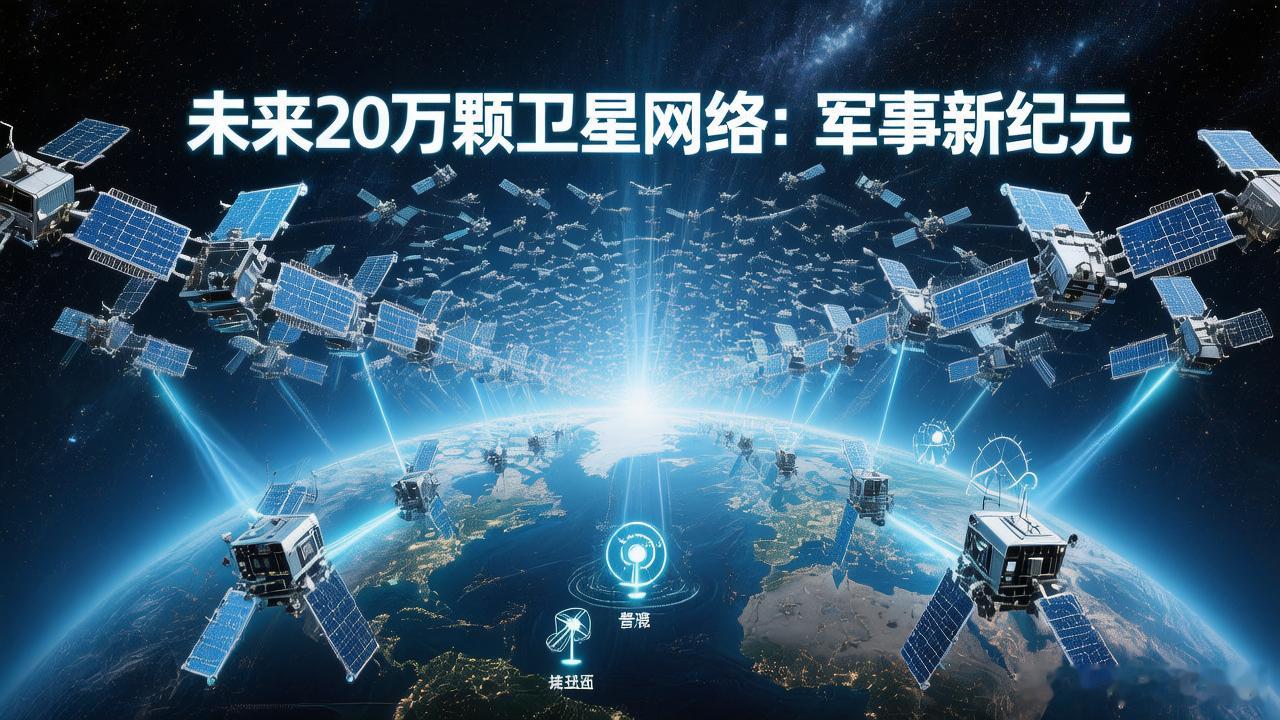 中国将发射20万颗卫星这种大规模卫星网络配上柔性太阳能板，军事上意义重大。首先战