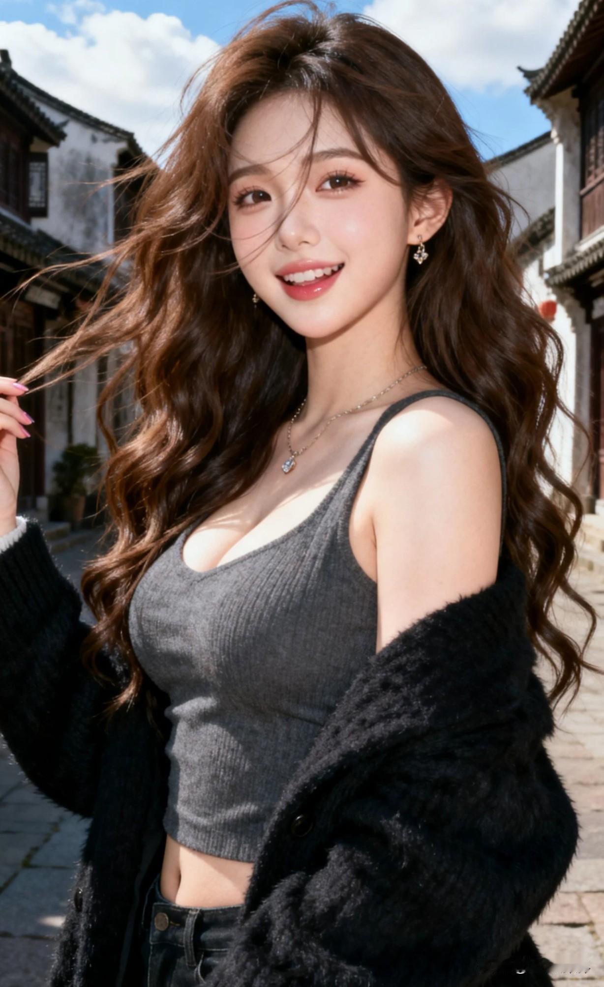 女人最耐看的长相，并非第一眼的惊艳，而是越看越舒服。
五官比例协调很重要，不必每