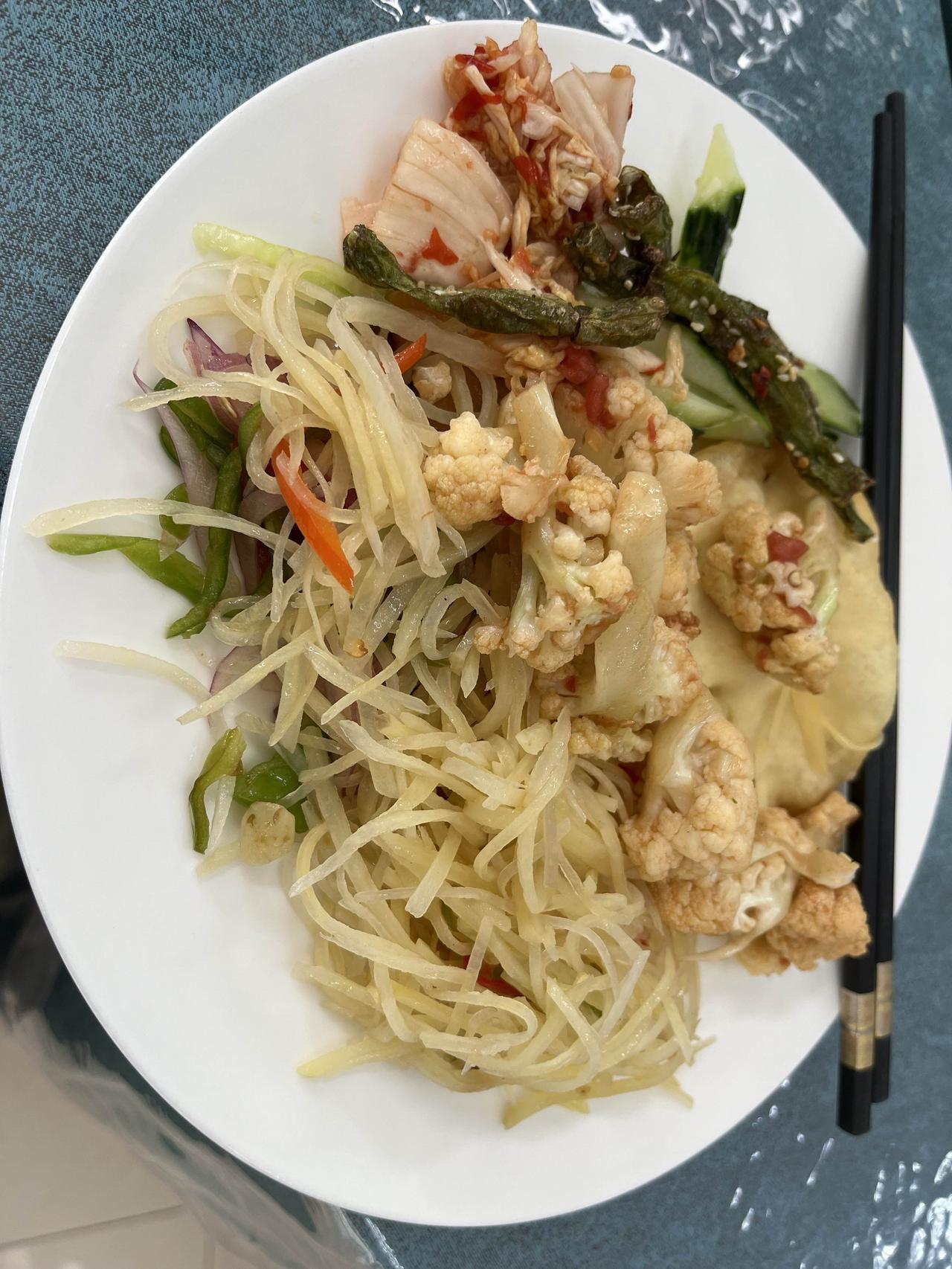 看到蔬菜格外的亲