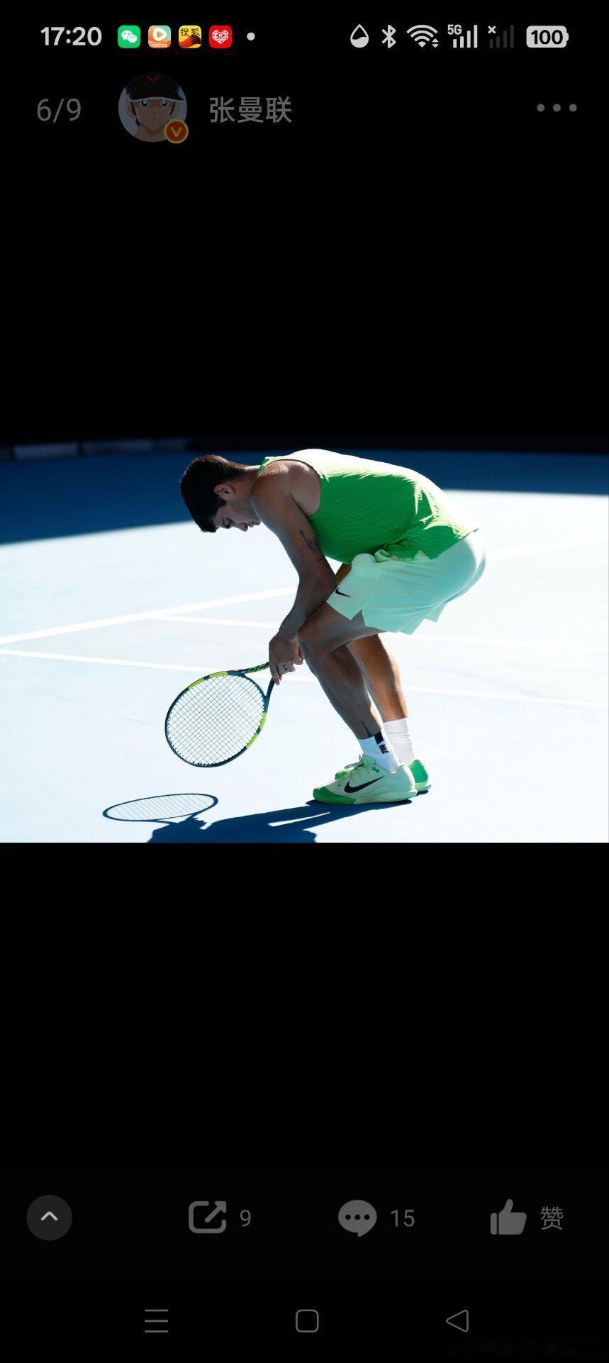 阿尔卡拉斯又一次绝境逆转2026澳网男单半决赛，2比0领先阿尔卡拉斯，在第三盘意