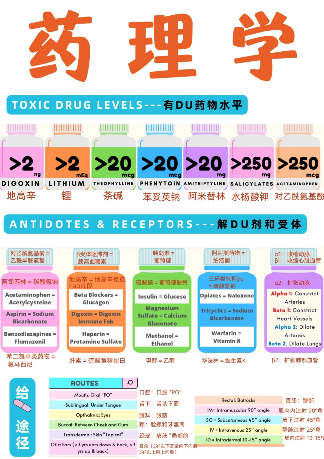 备考RN/药理学内容！！学！！单词