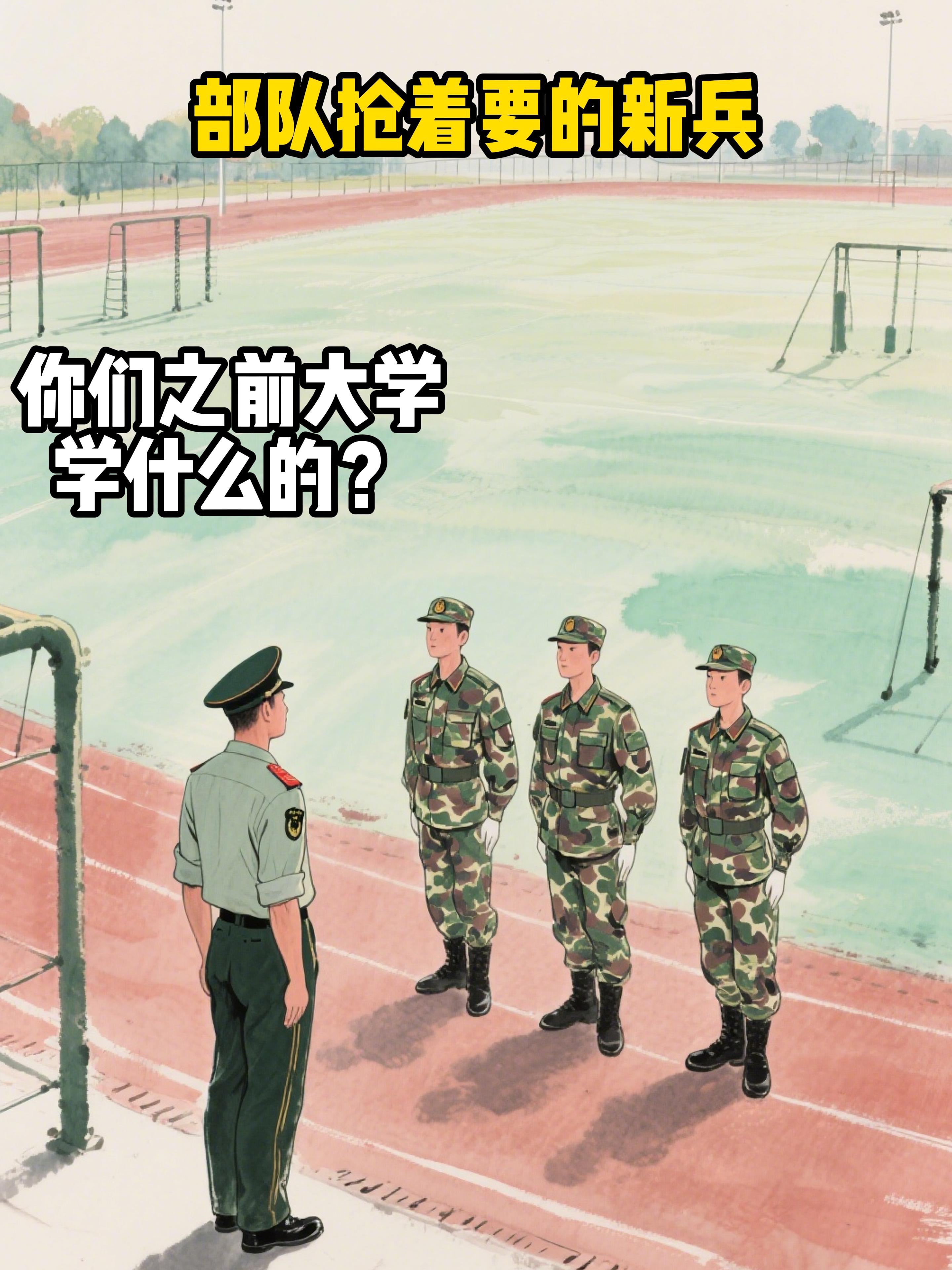 部队抢着要的新兵。