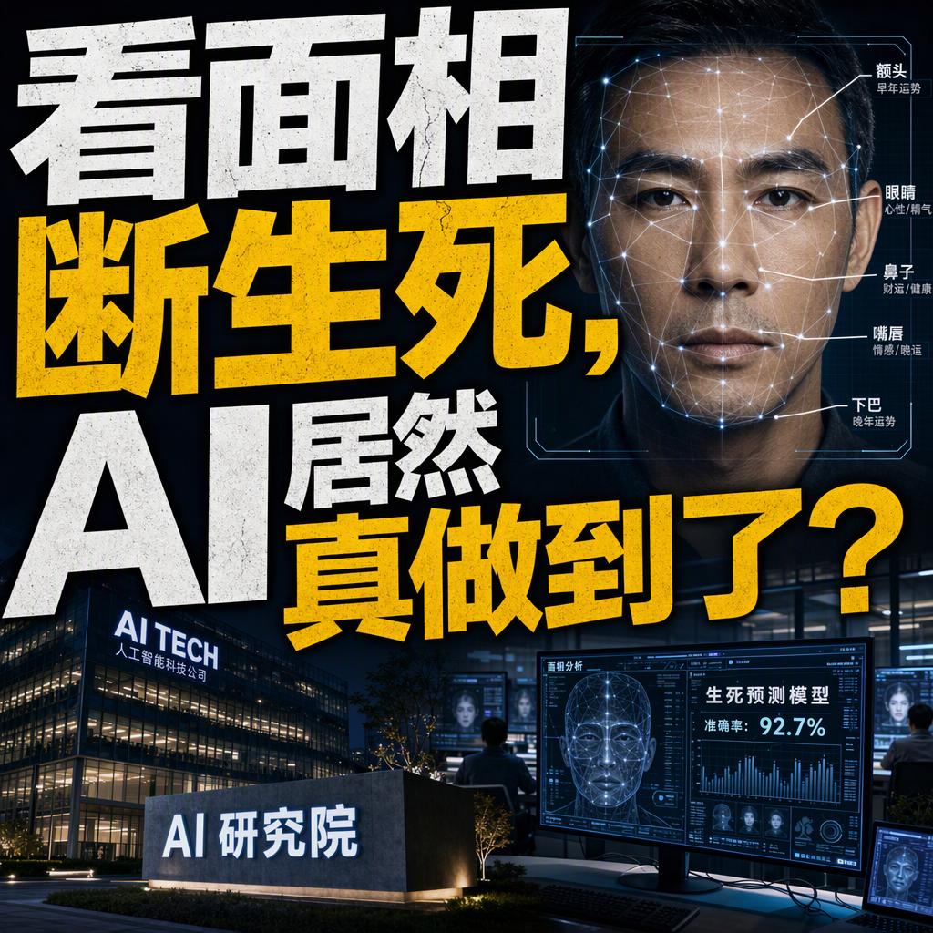 一张脸，90天，52.5%！AI看面相断生死，这回真登上了柳叶刀子刊。
10月2
