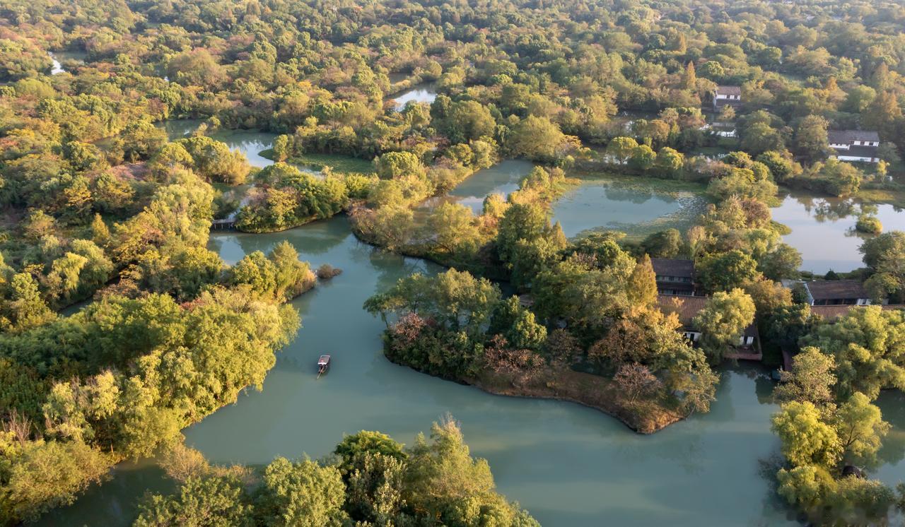 秋露沾湿西溪草，晚风轻吟岁月好，放下忙碌的纷扰，愿你梦里满是宝，晚安！