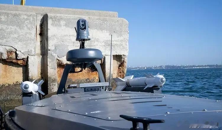 7月25日，夏威夷外海，美军萨罗尼克“海盗”无人艇组成的小型编队，从鱼叉导弹、远