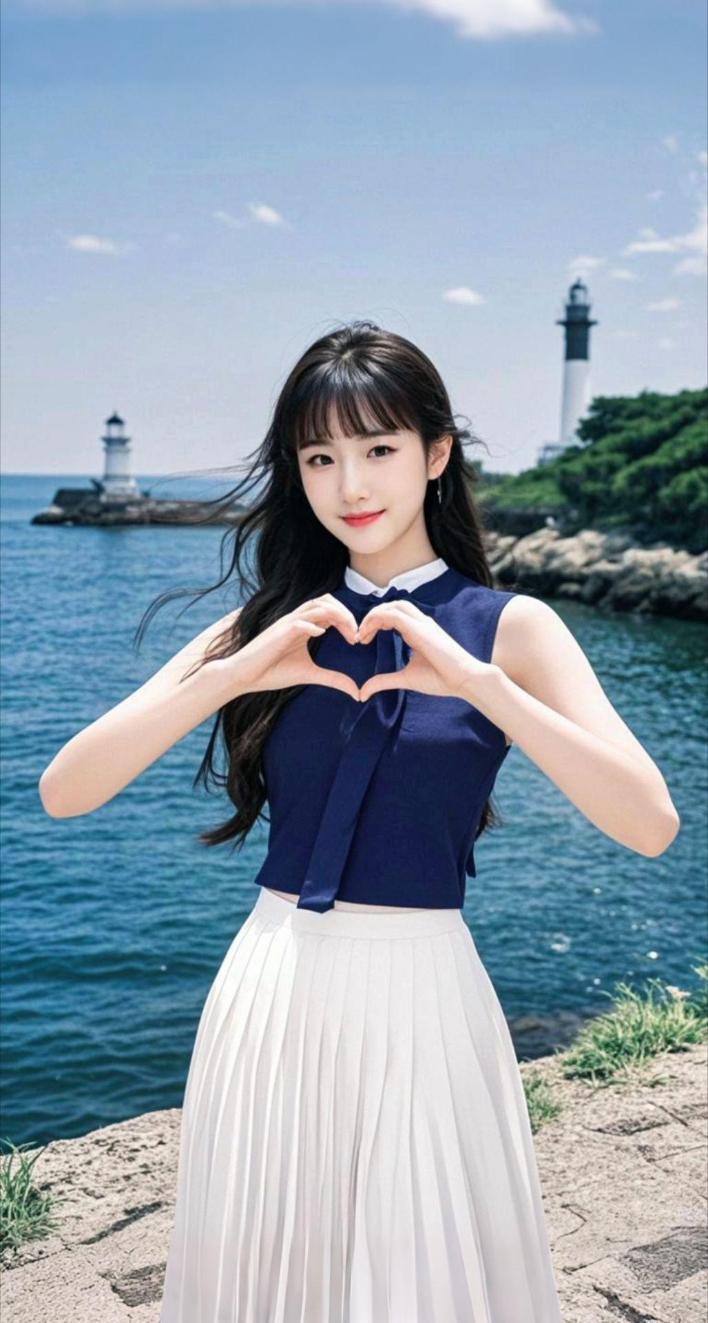AI扩图 AI海滨心韵