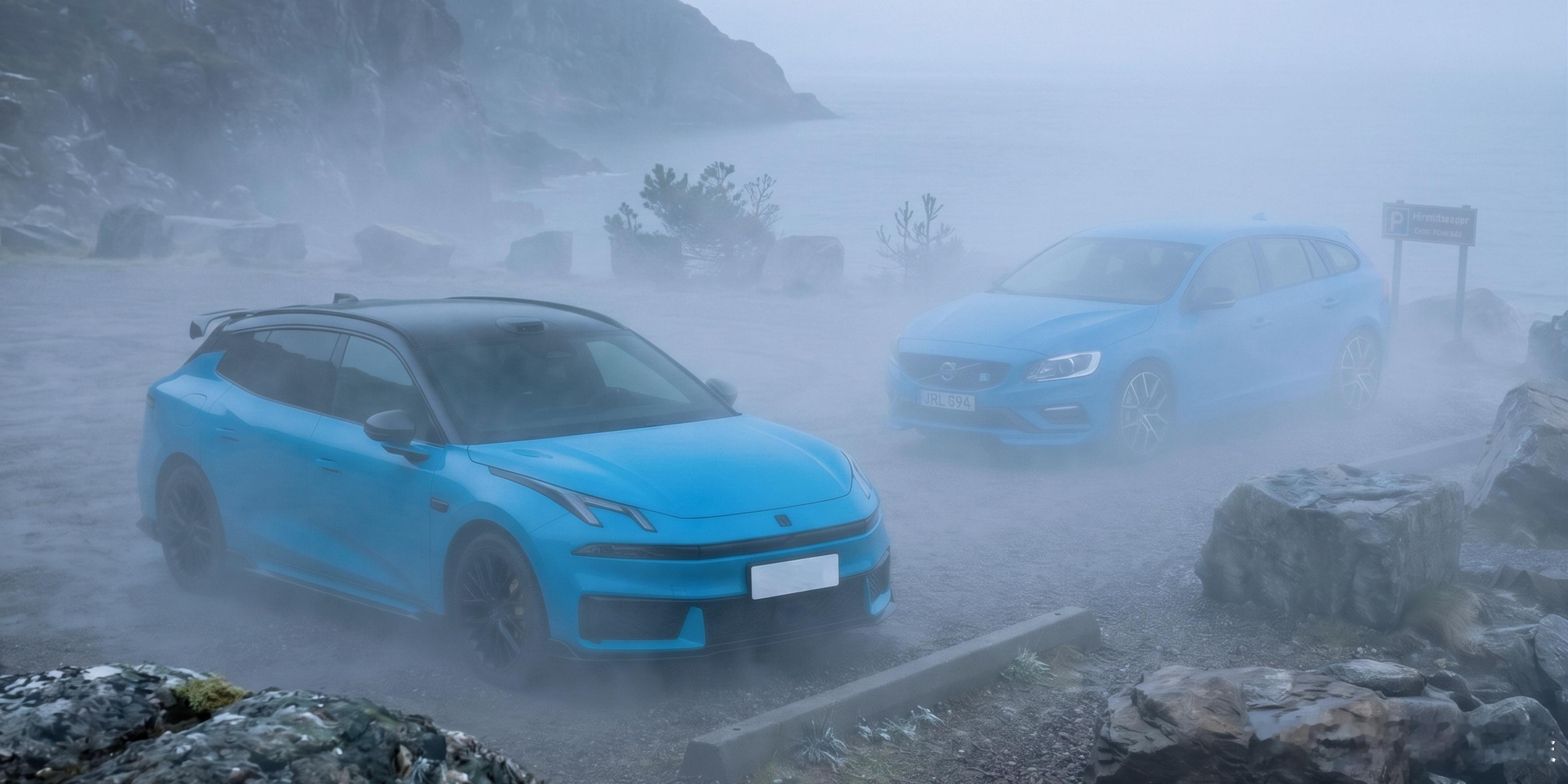 ai“拍”车，其实polestar的cyan蓝和07gt的帕米尔蓝还是稍有不同的
