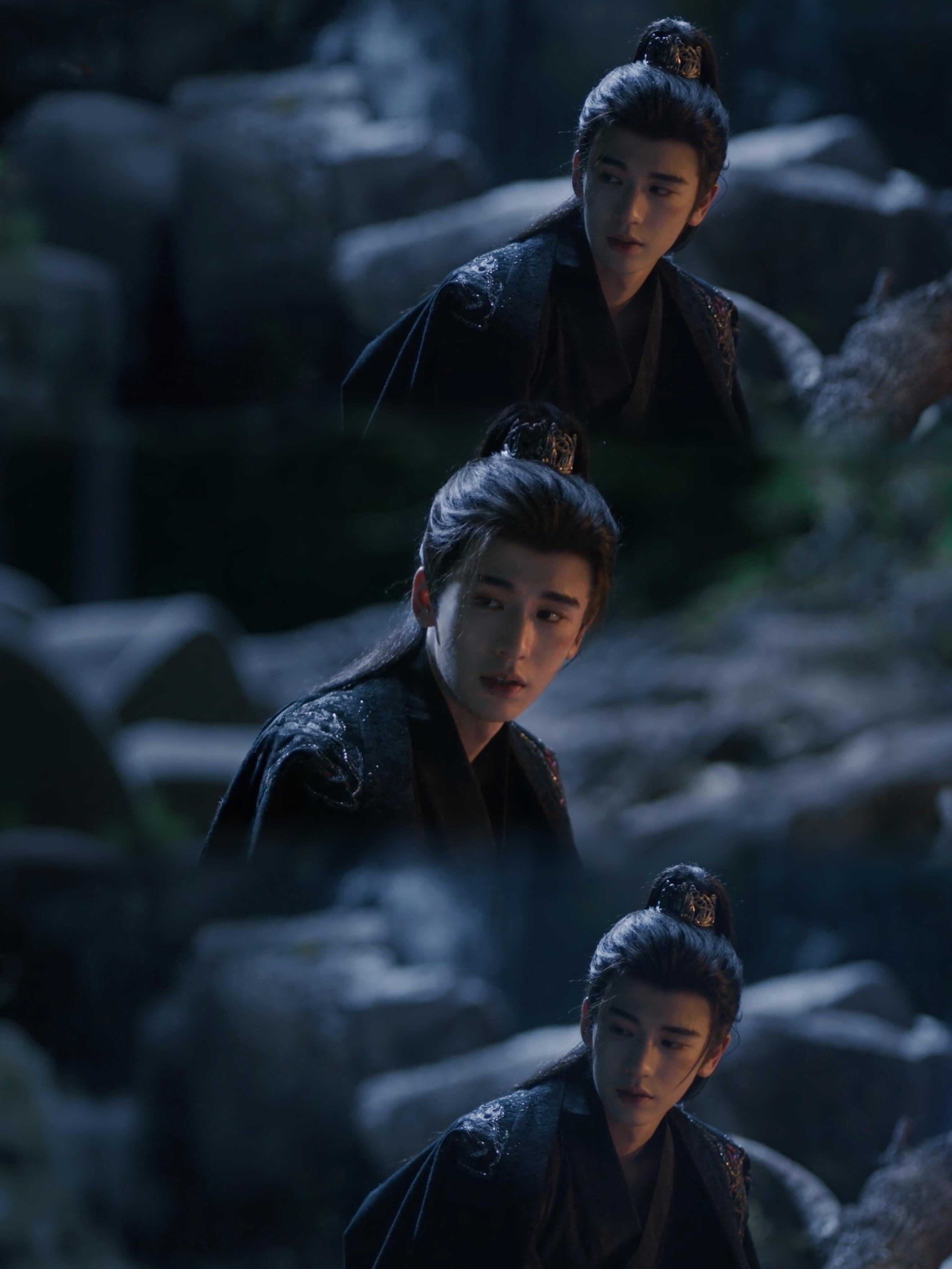 跟长玉夜色里谈心的谢征，太好看了，真美… 