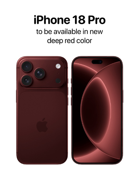 iPhone18Pro深红色 今年不买新颜色了这个红色好丑还是买白色吧