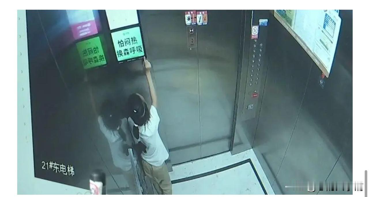 小区电梯突发故障，2名9岁小女孩被困，
向保安室求救50次，保安竟说：
“不要再
