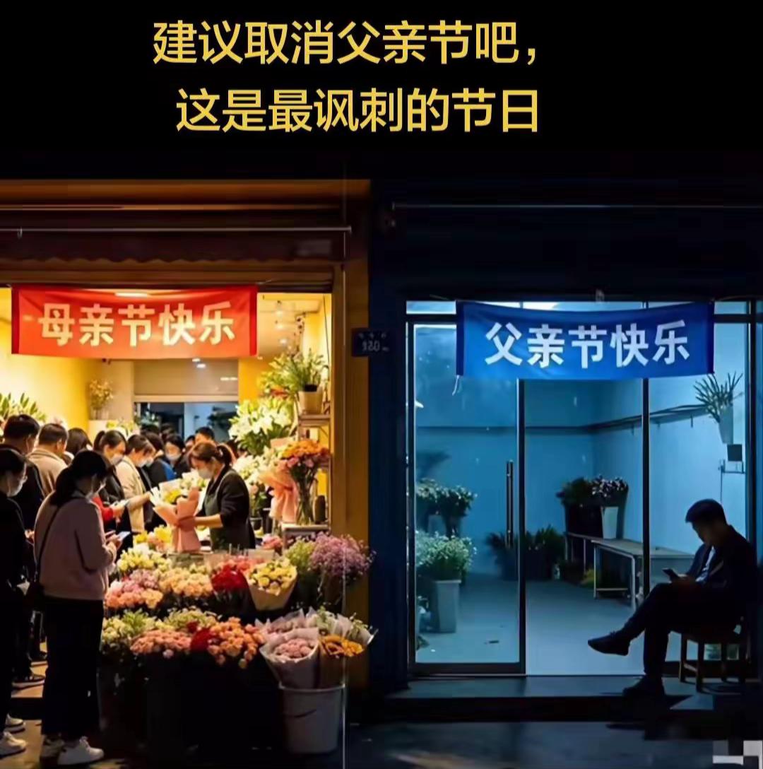 有人在网上发表言论，说应该取消父亲节，大家认同吗？
     根据这位朋友所说的