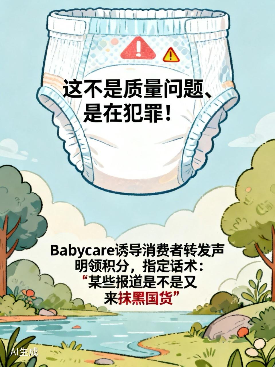 这不是质量问题、是在犯罪！
Babycare、好奇、碧芭宝贝等纸尿裤被曝检出有毒