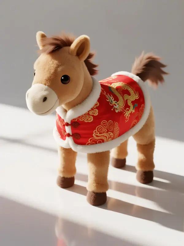 2026 丙午马年将至，一只“哭哭马”火出圈了！网友@阿泽网购马年公仔，本以为是