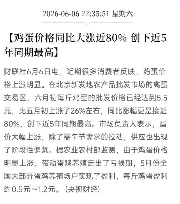 鸡蛋价格疯涨！楼下煎饼摊都犯难，涨价真相终于理清了
 
有没有发现，最近连最普通