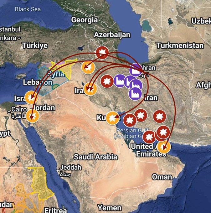 伊朗空军今晚发动的这波袭击是迄今为止最成功的袭击之一，而且袭击仍在继续。巴格达国