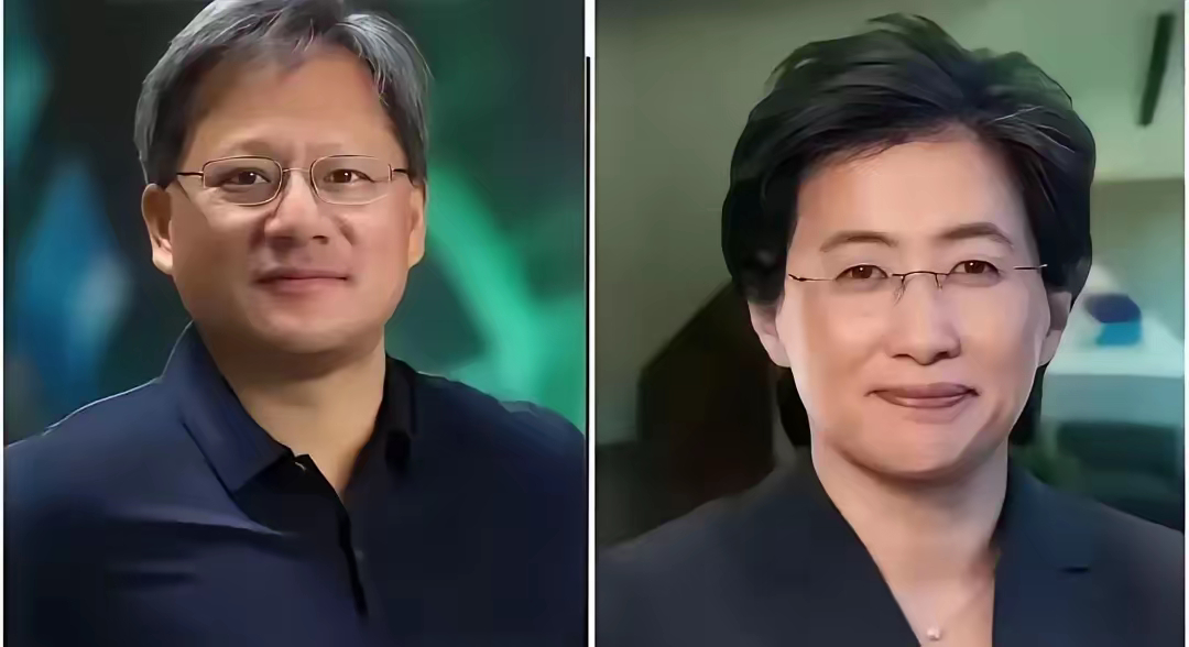全球芯片的两大天王，居然是亲戚关系！！左边是黄仁勋，61岁，英伟达创始人右边是苏