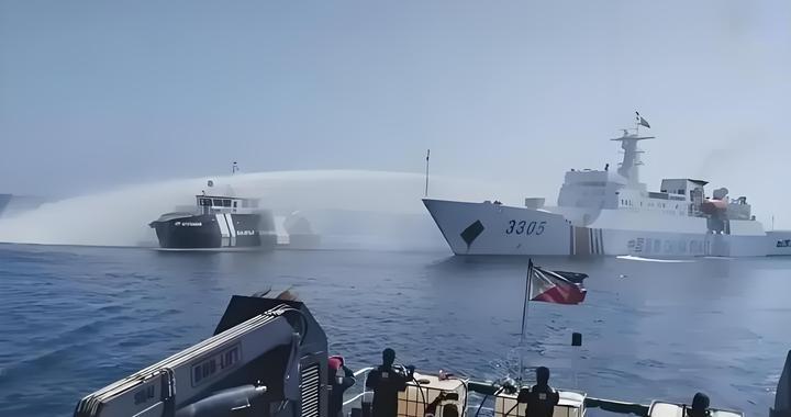 美国航母 抵达为其撑腰 后，菲律宾再次集结力量挑衅 中方，但随后发生的一幕令美菲