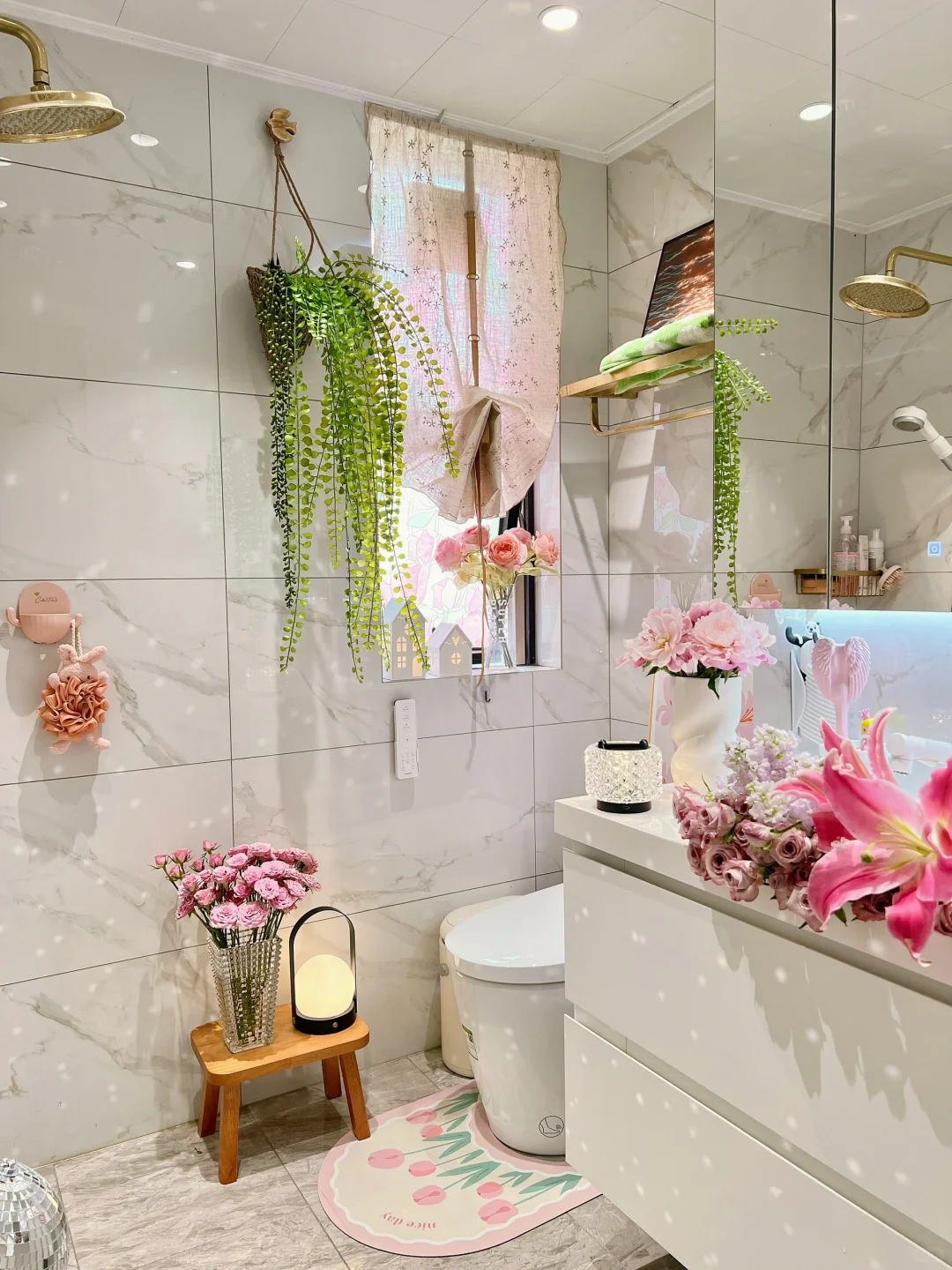 3m²小浴室🌷颜值与实力并存🛀快来抄作业～